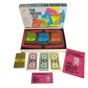 Vintage 1970s The Jokers Wild Game 2nd Edition Milton Bradley Board Game Show